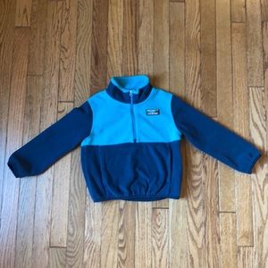 LLBean sz4 half zip fleece pullover